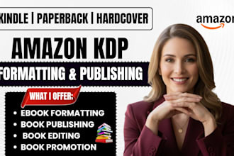 professionally format and publish your book on amazon KDP