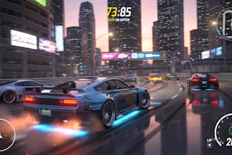 design and develop custom car game for unity or unreal engine