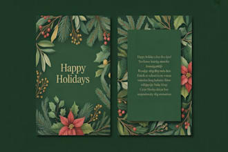 do christmas card holiday card greeting and happy new year banner design