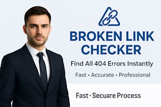 scan your website and find all broken links, errors and missing pages
