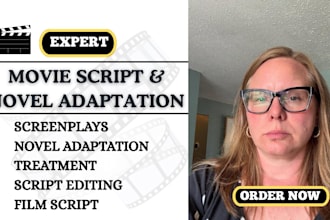adapt your book into a polished screenplay for film, TV, or streaming