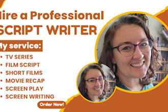 write TV script, movie script, feature film script, screenplay, dialogue writer