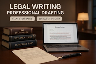 write legal documents, demand letters and professional legal content
