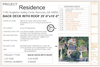 design professional deck plans for permit and construction