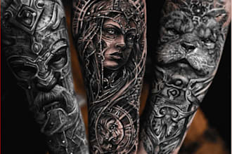 design a custom tattoo art