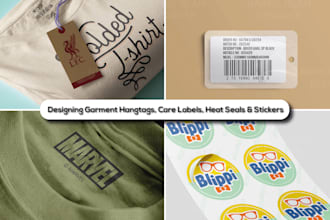 design garment accessories hang tags woven labels barcode and care label