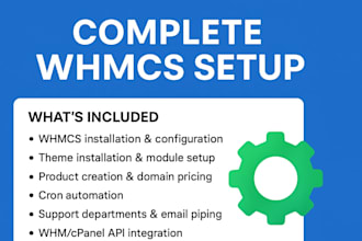 install, set up, migrate and fix whmcs professionally