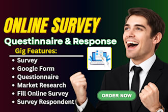 get survey respondent for google form and online survey market research