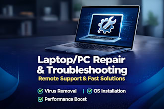 remotely troubleshoot and repair your laptop or PC issues