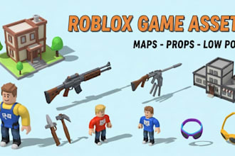 create custom roblox ugc  bundle character game assets 3d models with profession