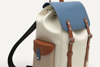 create realistic 3d models of bags, 3d backpack, purses and handbags modelling