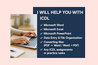 help you with icdl tasks and computer basics