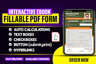create fillable PDF forms editable format interactive ebooks adobe sign docusign