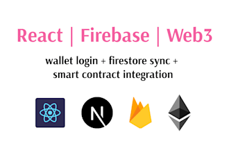 create react and firebase apps with web3 and smart contracts