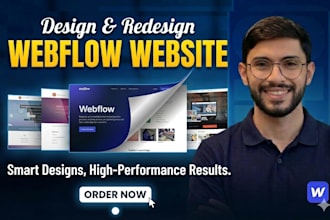 design redesign and develop webflow website, figma to webflow, webflow expert