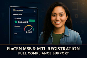 register your company for emi, msb, fca, fintrac license with compliance support
