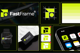 design custom logo brand identity, branding kit with complete style guidelines