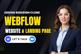 design webflow website, redesign webflow website, clone webflow website