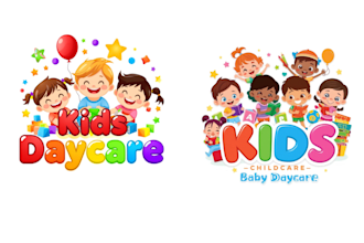 create an entertaining, bright logo for brands catering to children or infants