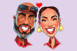 draw cartoon business logo, cartoon portrait, caricature