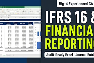prepare ifrs 16 lease schedules and audit ready financial statements