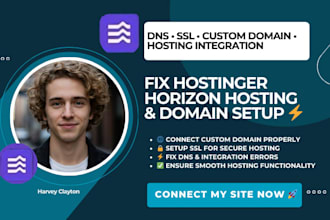 fix hostinger horizon hosting integration dns ssl setup connect custom domain
