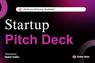 desing professional powerpoint presentation pitch deck