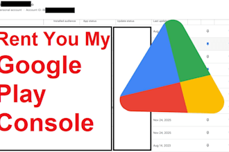 rent you my google play console publisher for a subscription