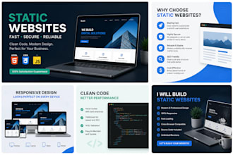 create a modern fast and fully responsive static website