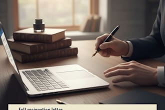 write a professional and polite resignation letter