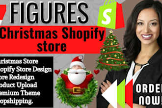 build or design christmas shopify store design shopify dropshipping store