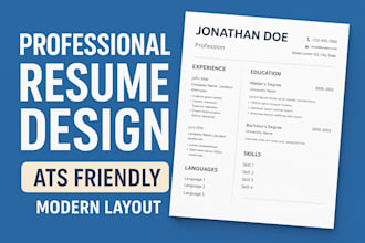 design a professional job winning resume