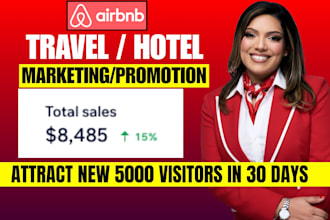 do result guarantee travel site airbnb hotel marketing website promotion for you