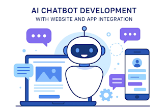 integrate a powerful ai chatbot for your business website,  build ai websites