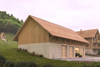 do 3d farmhouse design, barn house, chicken coop, cottage, barndominium design