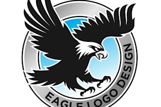 design a professional modern eagle logo