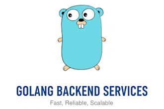 make web backend in golang and be developer for go language