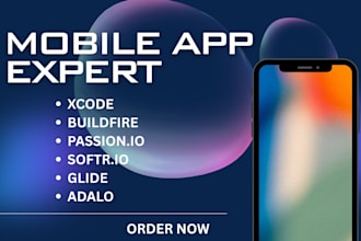 build your mobile app using xcode, buildfire, or passion