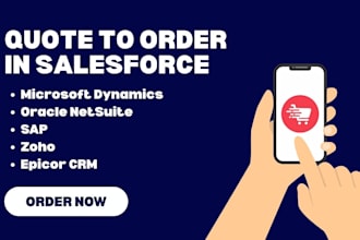 quote to order in salesforce zoho oracle netsuite sap microsoft dynamics epicor