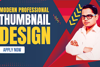 design the best youtube thumbnail and logo