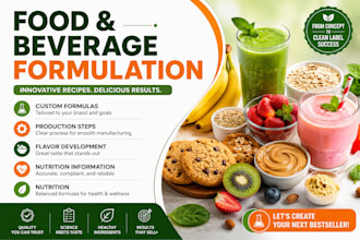 develop baby food, snacks, and natural product formulations product development