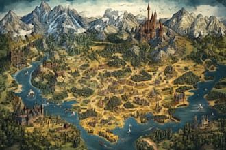 do a custom battle map for dnd, fantasy, rpgs