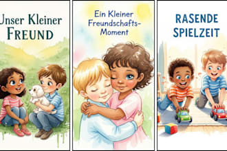 illustriere aquarell buchillustrationen für ihr kinderbuch