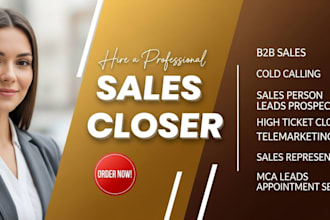 sales rep sales closer sales person mca leads appointment setting telemarketing