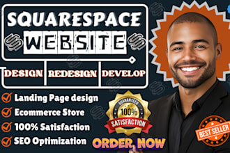squarespace website design and redesign, modern squarespace website development