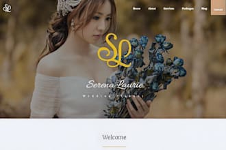 design wix event planner website wedding organizer portfolio booking website