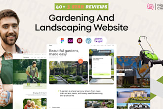 manage, build a gardening and landscaping website in webflow