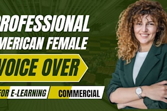 record american female voice over and audiobook narration