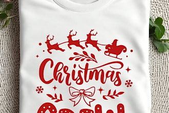 do modern merry christmas sweater and t shirts design