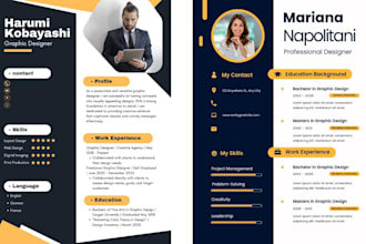 design a modern ats friendly resume or CV